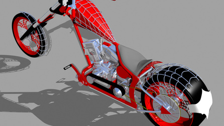 occ black widow mini chopper parts